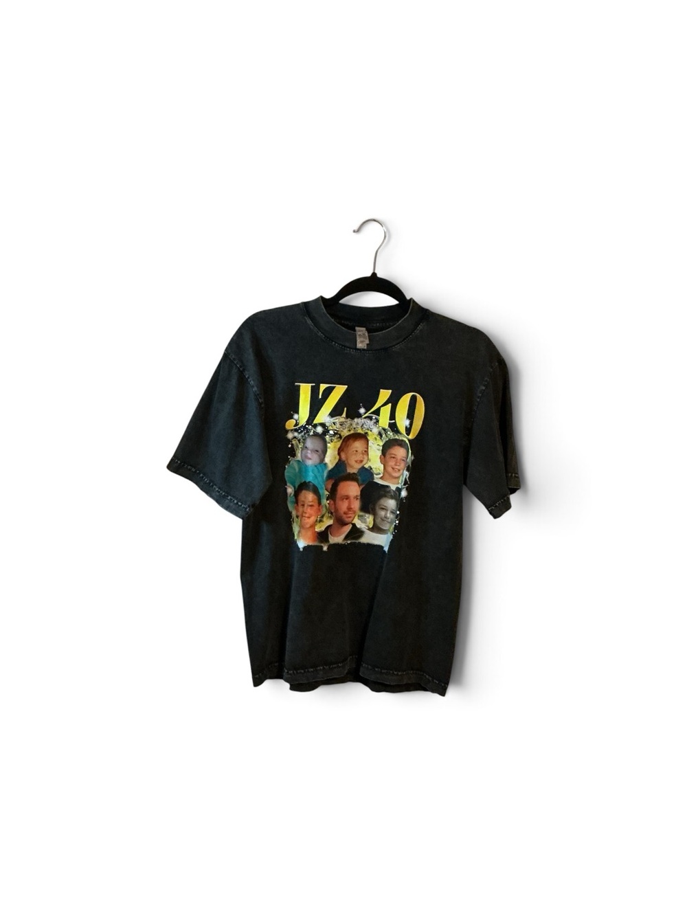 Los Angeles Apparel Black Kids Tee with Yellow Graphic